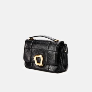 Black Songmont Small Chocolate Shoulder Bag | SINGAPORE PAQI53