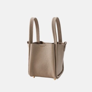 Khaki Songmont Small Song Bucket Bag | SINGAPORE JKDE93