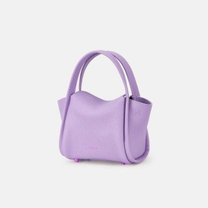 Lavender Songmont Mini Song Bucket Bag | SINGAPORE PCQE79