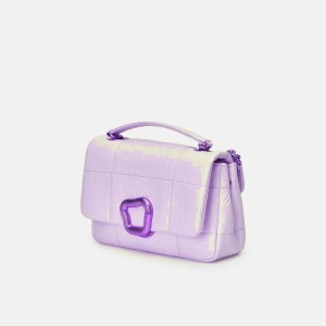 Lavender Songmont Small Chocolate Shoulder Bag | SINGAPORE IFVC31