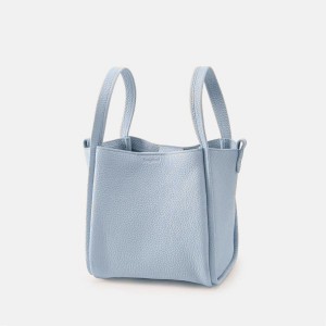 Light Blue Songmont Medium Song Bucket Bag | SINGAPORE RQEH30