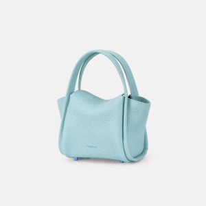 Light Blue Songmont Mini Song Bucket Bag | SINGAPORE KGYW24