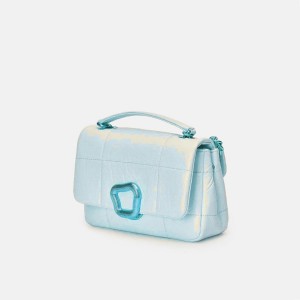 Light Blue Songmont Small Chocolate Shoulder Bag | SINGAPORE AYXL38