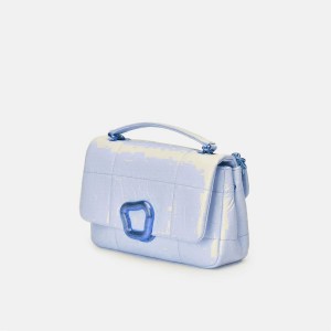 Light Blue Songmont Small Chocolate Shoulder Bag | SINGAPORE CIPL79