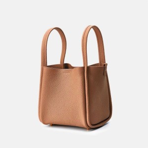 Light Brown Songmont Medium Song Bucket Bag | SINGAPORE EMIR91