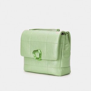 Mint Songmont Large Chocolate Crossbody Bag | SINGAPORE NTMD53