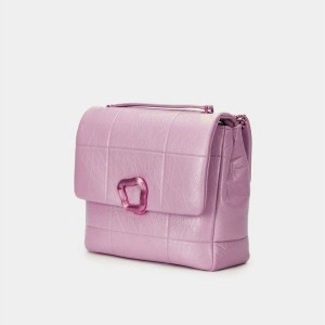 Pink Songmont Large Chocolate Crossbody Bag | SINGAPORE NFIO91