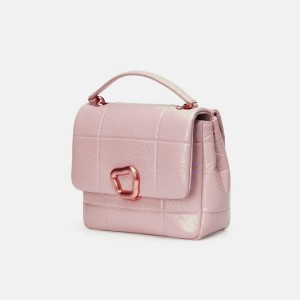 Pink Songmont Medium Chocolate Shoulder Bag | SINGAPORE ZJMQ56