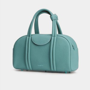 Turquoise Songmont Medium Bowling Crossbody Bag | SINGAPORE QKUD52