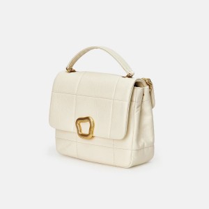 White Songmont Medium Chocolate Shoulder Bag | SINGAPORE MILR97