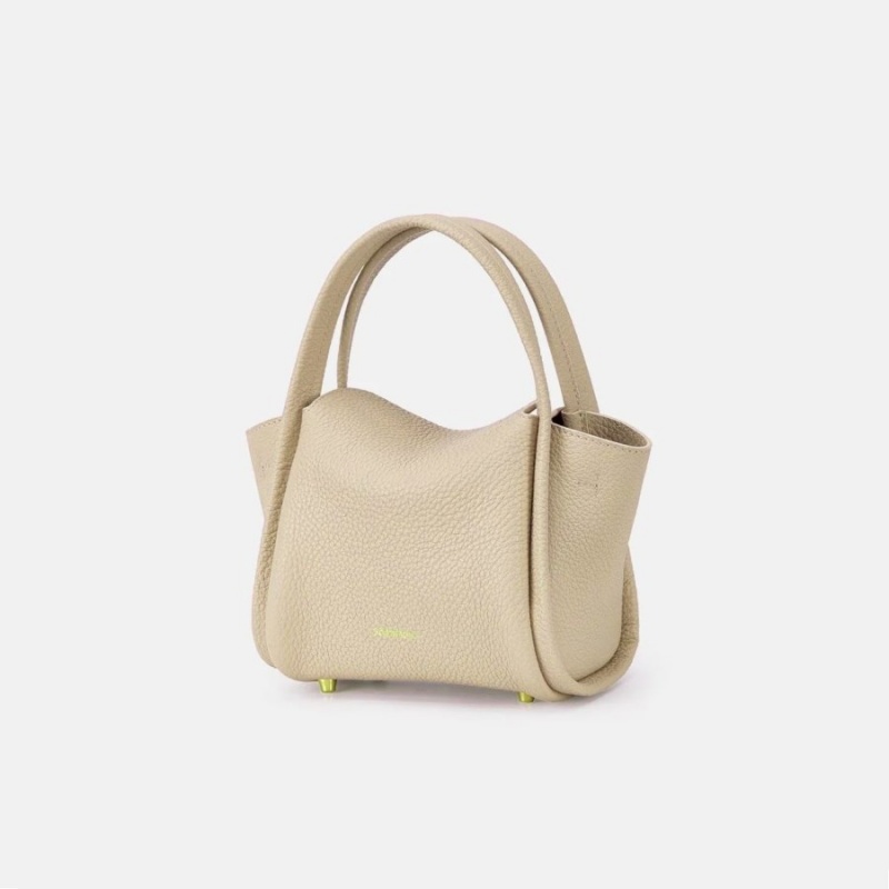 Beige Songmont Mini Song Bucket Bag | SINGAPORE UHIL30