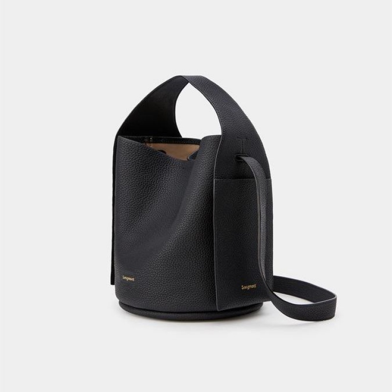 Black Songmont Drippy Bucket Bag | SINGAPORE IVHP45