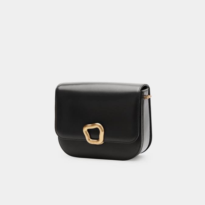 Black Songmont Medium Reset Tofu Crossbody Bag | SINGAPORE HULX93