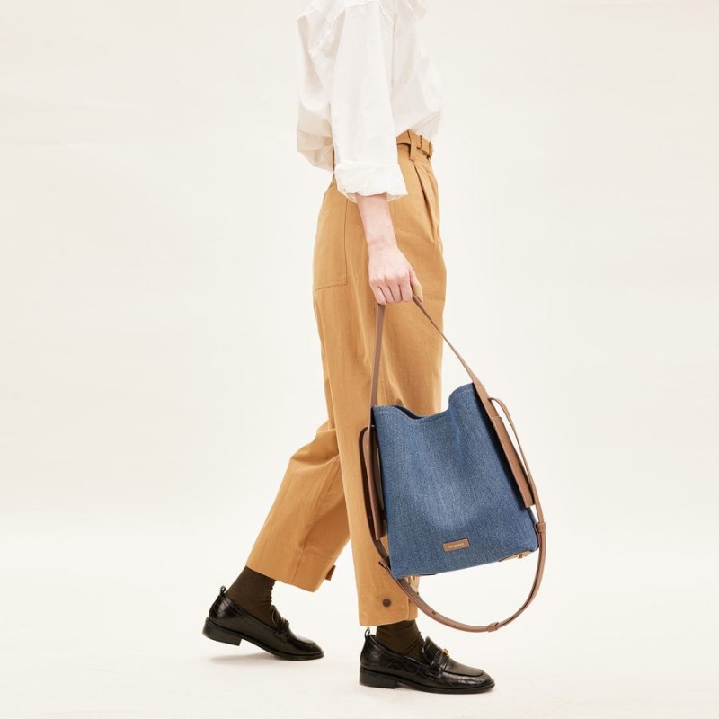 Blue Songmont Medium Drippy Tote Bag | SINGAPORE TSEG84