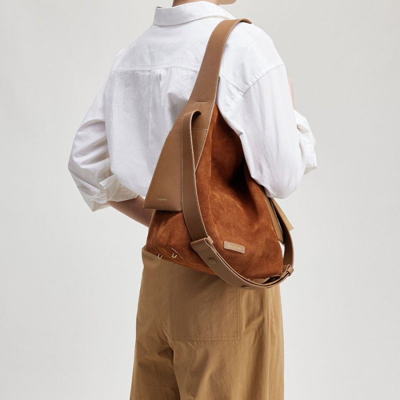 Brown Songmont Medium Drippy Tote Bag | SINGAPORE JTQE09