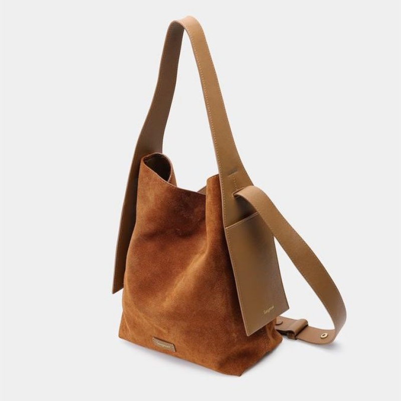 Brown Songmont Medium Drippy Tote Bag | SINGAPORE JTQE09