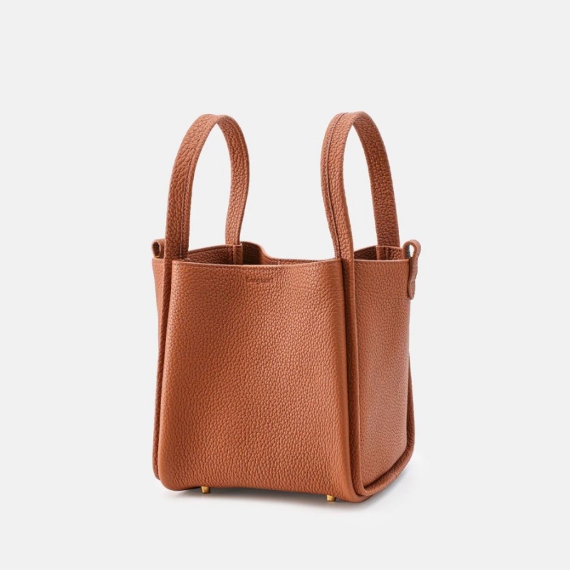 Brown Songmont Medium Song Bucket Bag | SINGAPORE QPHE60