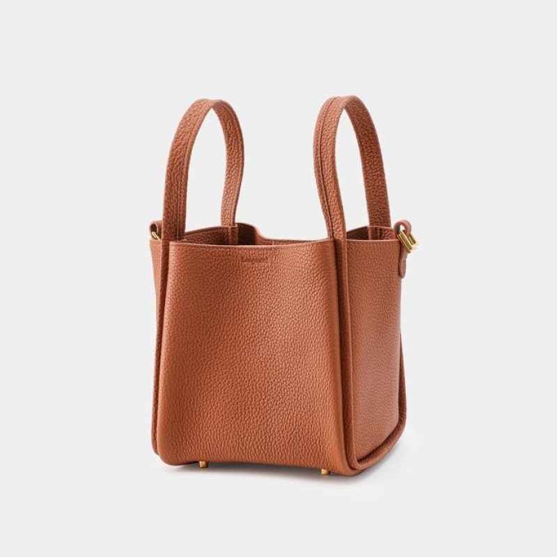 Brown Songmont Medium Song Bucket Bag | SINGAPORE GZXO23