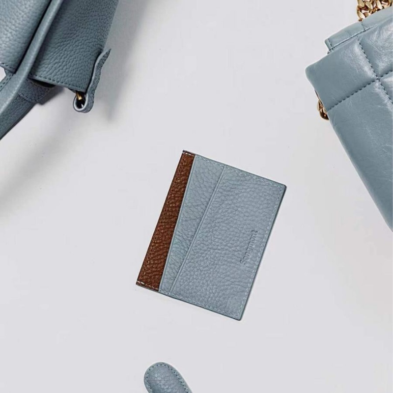 Grey / Brown Songmont Card Holder | SINGAPORE DVOR36