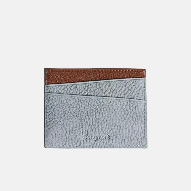 Grey / Brown Songmont Card Holder | SINGAPORE DVOR36