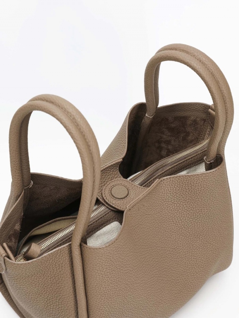 Khaki Songmont Large Song Bucket Bag | SINGAPORE BVRN63