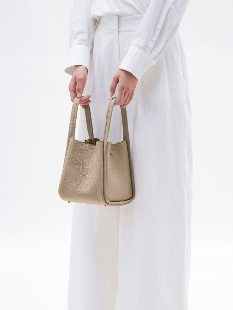 Khaki Songmont Medium Song Bucket Bag | SINGAPORE OAXK65