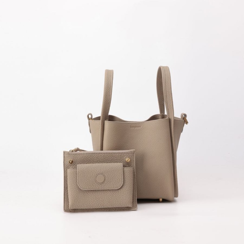 Khaki Songmont Medium Song Bucket Bag | SINGAPORE OAXK65