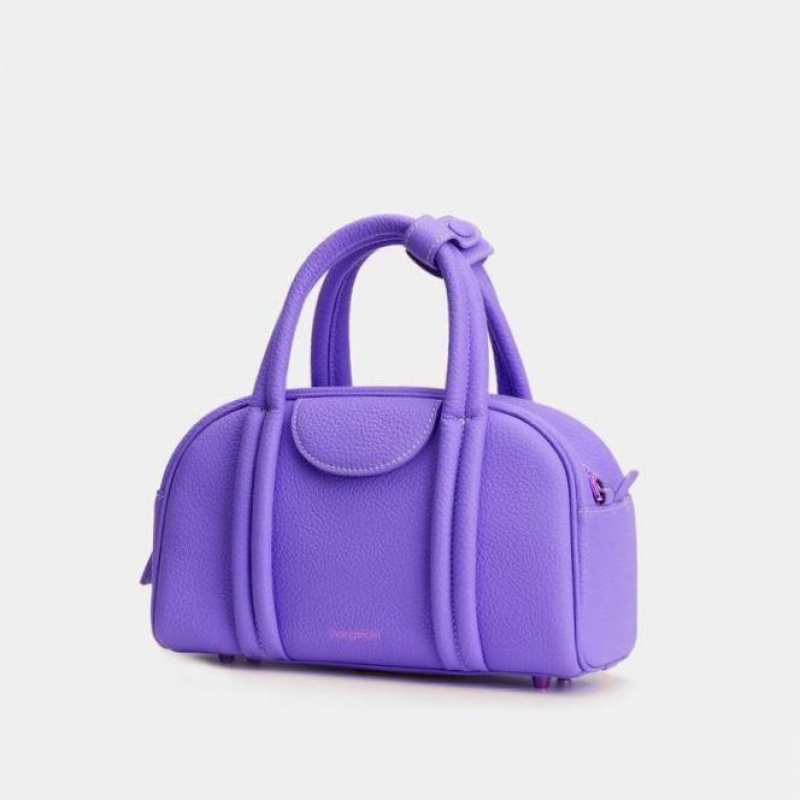 Lavender Songmont Small Bowling Crossbody Bag | SINGAPORE AZKY87