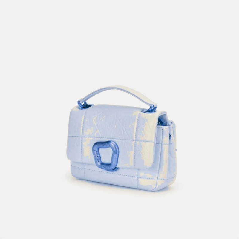 Light Blue Songmont Mini Chocolate Shoulder Bag | SINGAPORE KNPM71