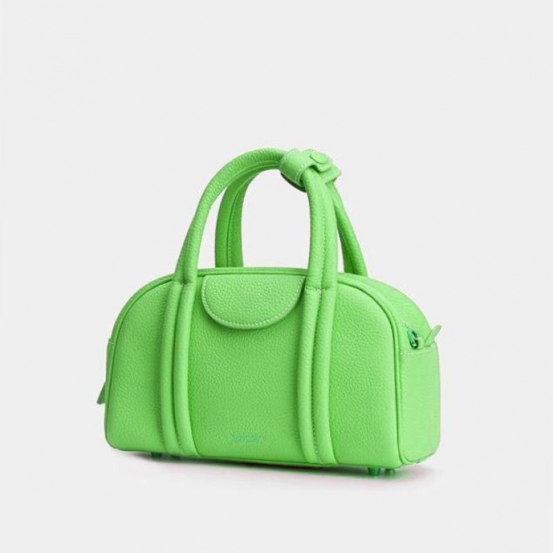 Light Green Songmont Small Bowling Crossbody Bag | SINGAPORE KSQG98