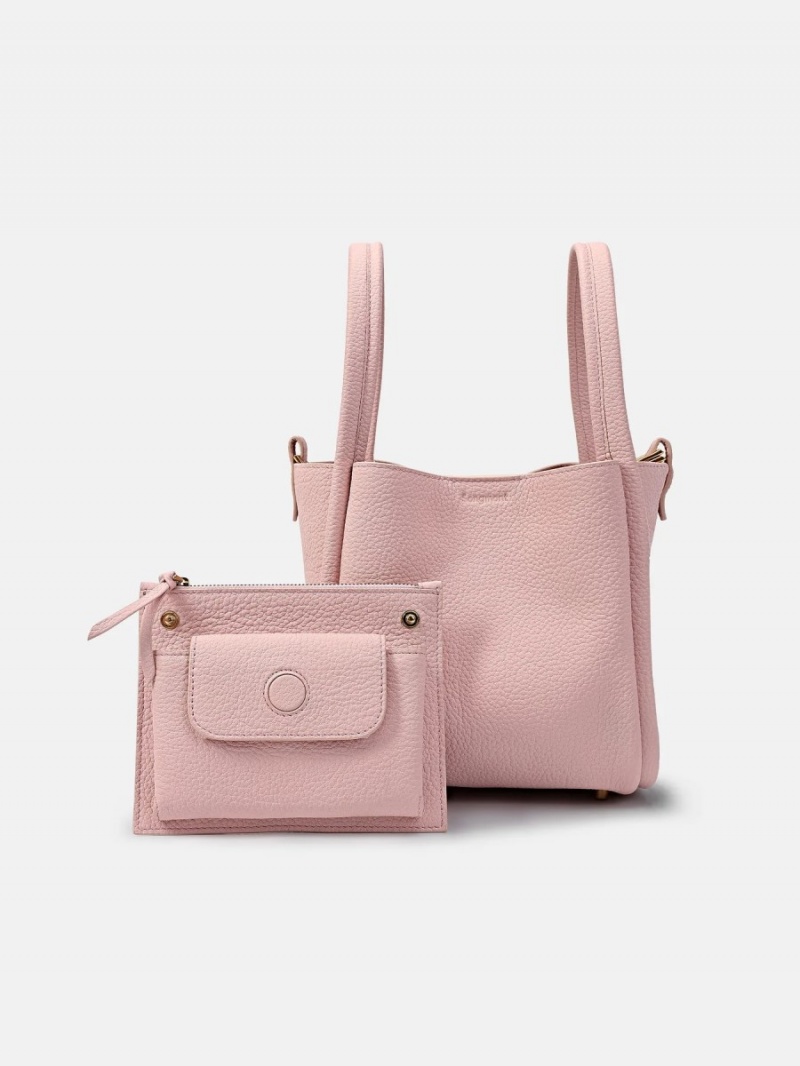 Pink Songmont Medium Song Bucket Bag | SINGAPORE AKLQ24