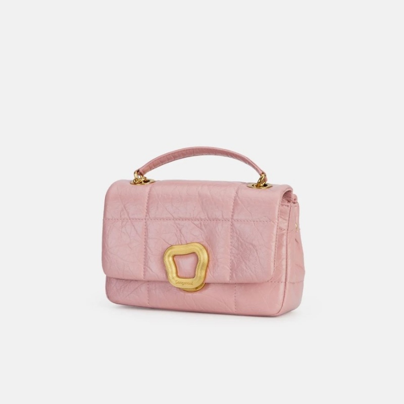 Pink Songmont Small Chocolate Shoulder Bag | SINGAPORE RFEW17