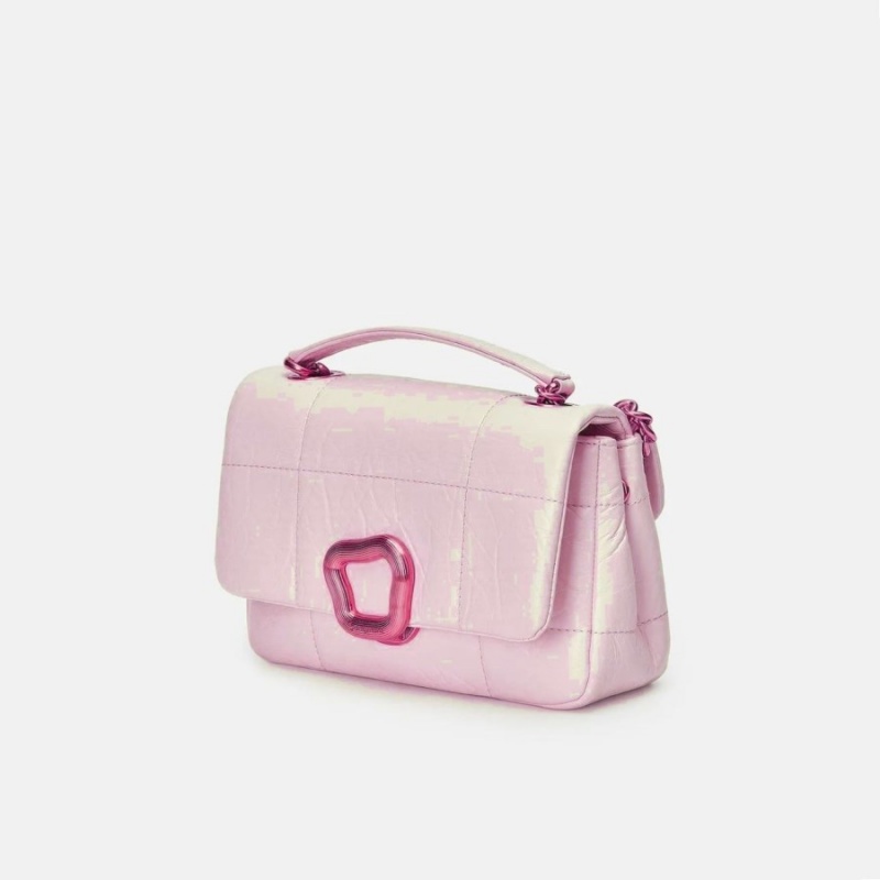 Pink Songmont Small Chocolate Shoulder Bag | SINGAPORE QYFV20