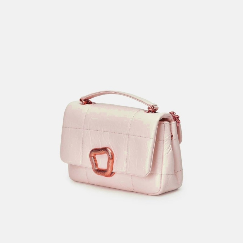 Pink Songmont Small Chocolate Shoulder Bag | SINGAPORE DVCL26