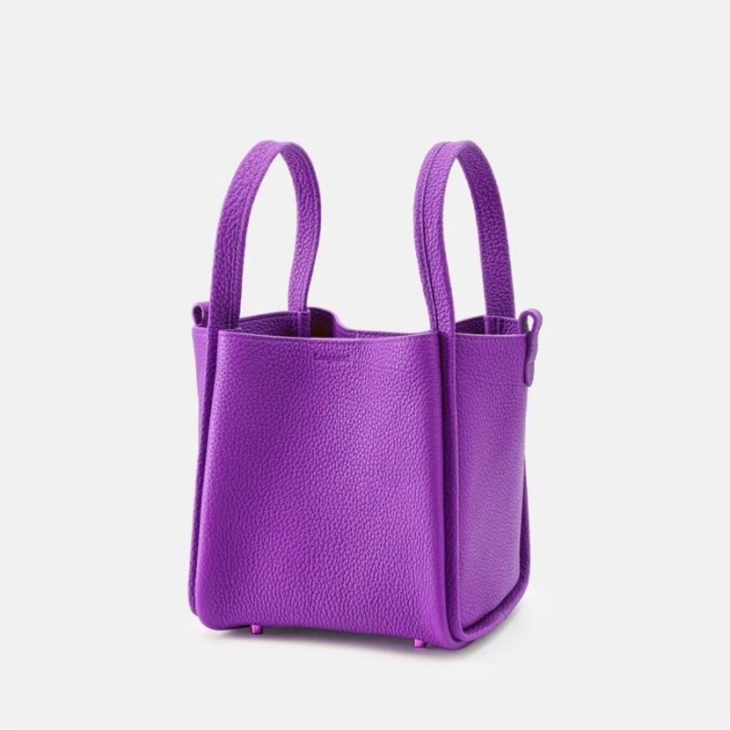 Purple Songmont Medium Song Bucket Bag | SINGAPORE UGWZ62