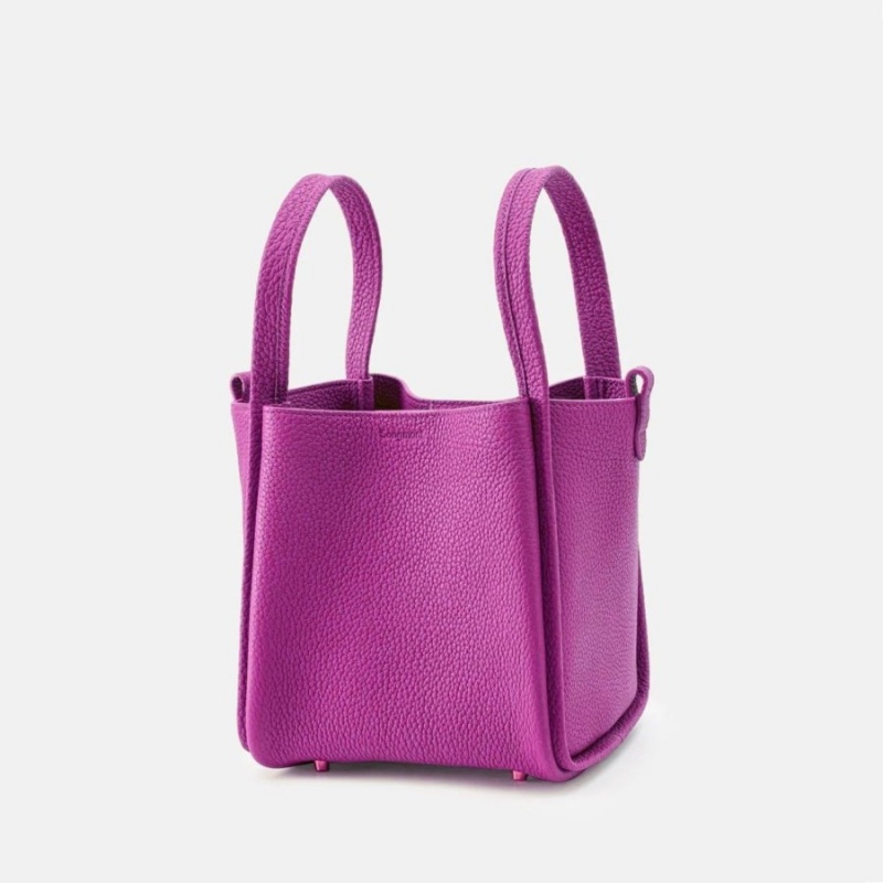 Purple Songmont Medium Song Bucket Bag | SINGAPORE KNAH36