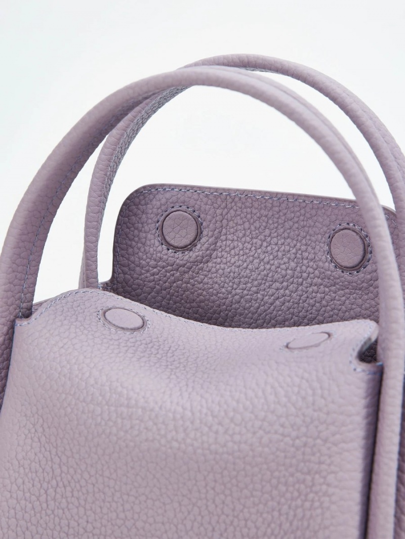 Purple Songmont Mini Song Bucket Bag | SINGAPORE EXBV20