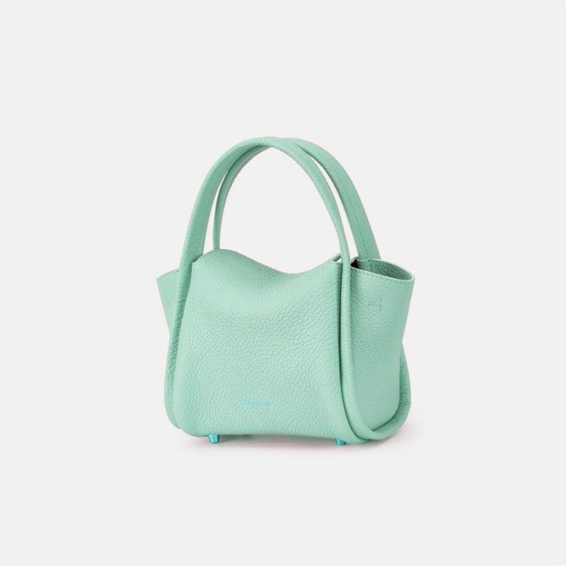 Turquoise Songmont Mini Song Bucket Bag | SINGAPORE KUZQ19