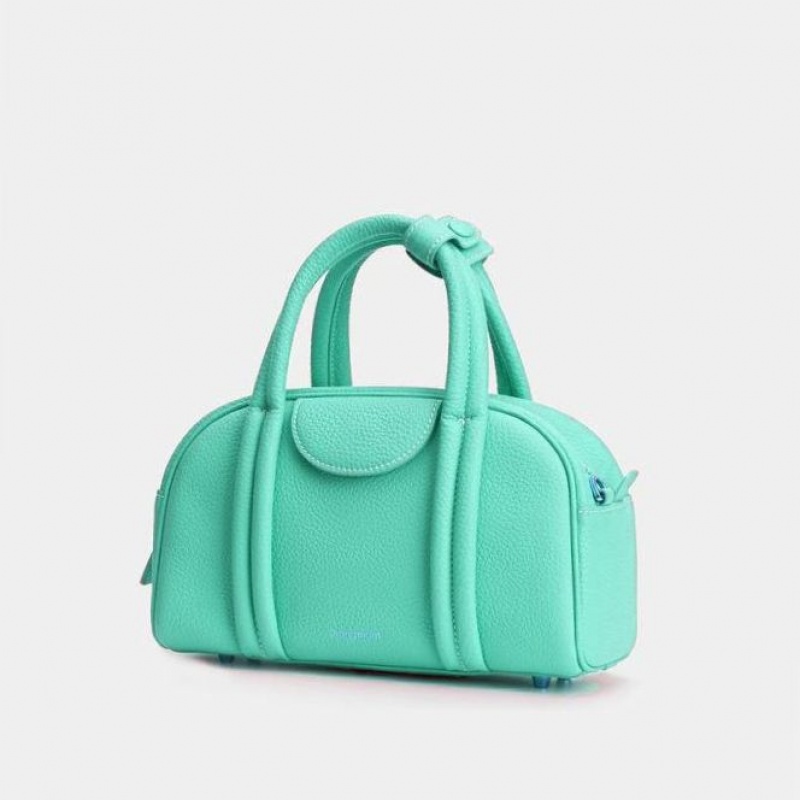 Turquoise Songmont Small Bowling Crossbody Bag | SINGAPORE CHWQ92