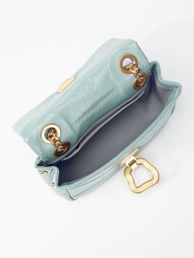 Turquoise Songmont Small Chocolate Shoulder Bag | SINGAPORE KXZP07