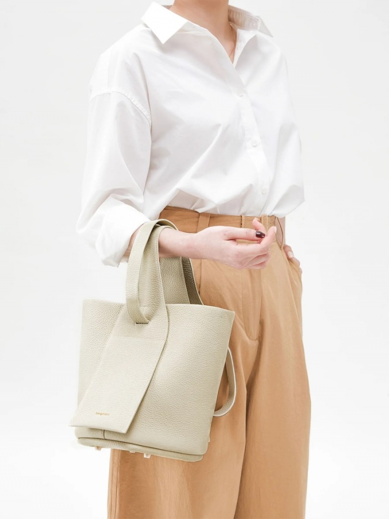 White Songmont Drippy Bucket Bag | SINGAPORE JVFU72