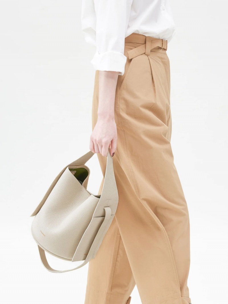 White Songmont Drippy Bucket Bag | SINGAPORE JVFU72