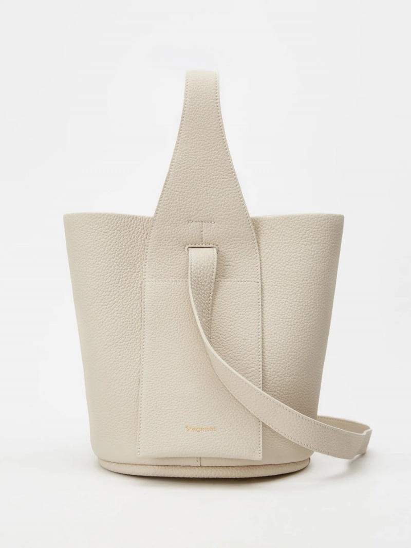 White Songmont Drippy Bucket Bag | SINGAPORE JVFU72