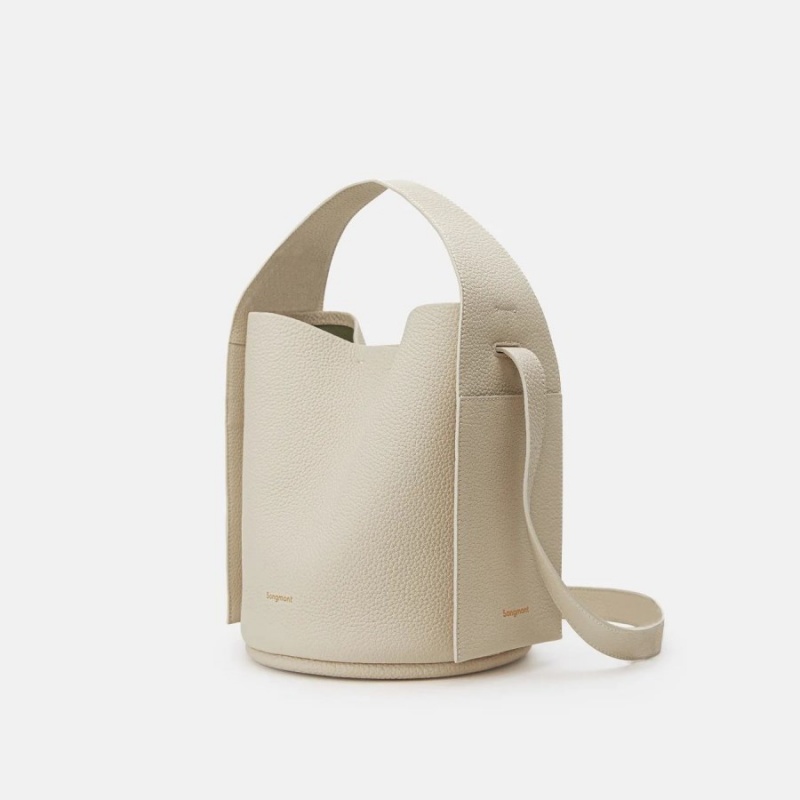 White Songmont Drippy Bucket Bag | SINGAPORE JVFU72