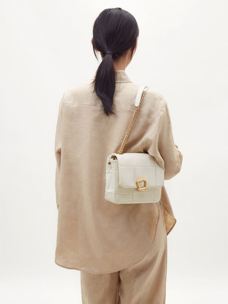 White Songmont Medium Chocolate Shoulder Bag | SINGAPORE MILR97