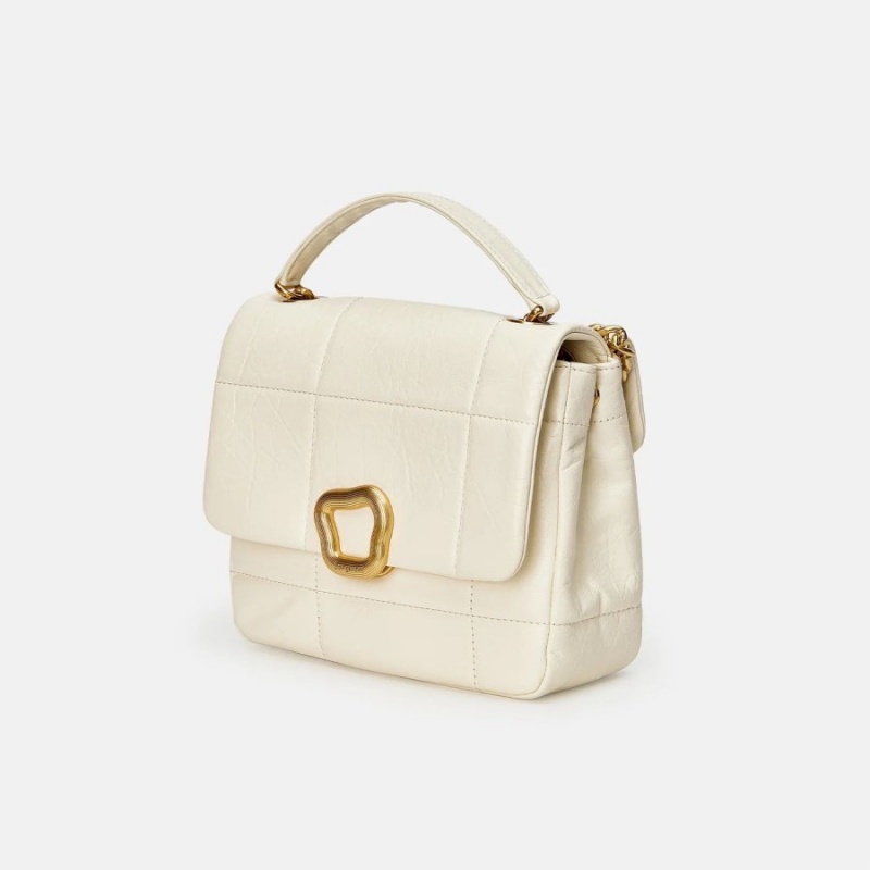 White Songmont Medium Chocolate Shoulder Bag | SINGAPORE MILR97