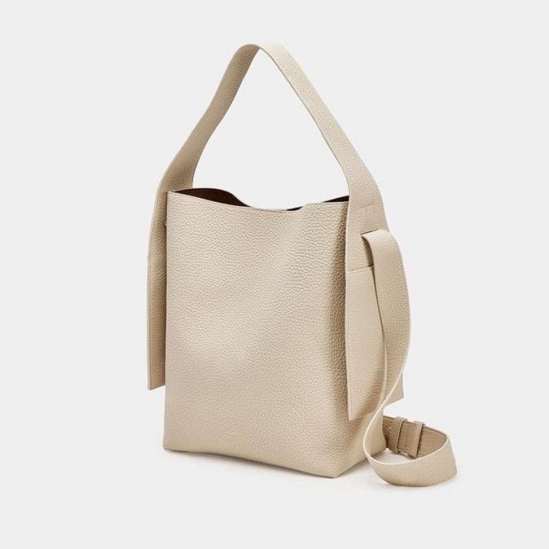 White Songmont Medium Drippy Tote Bag | SINGAPORE PXRV68